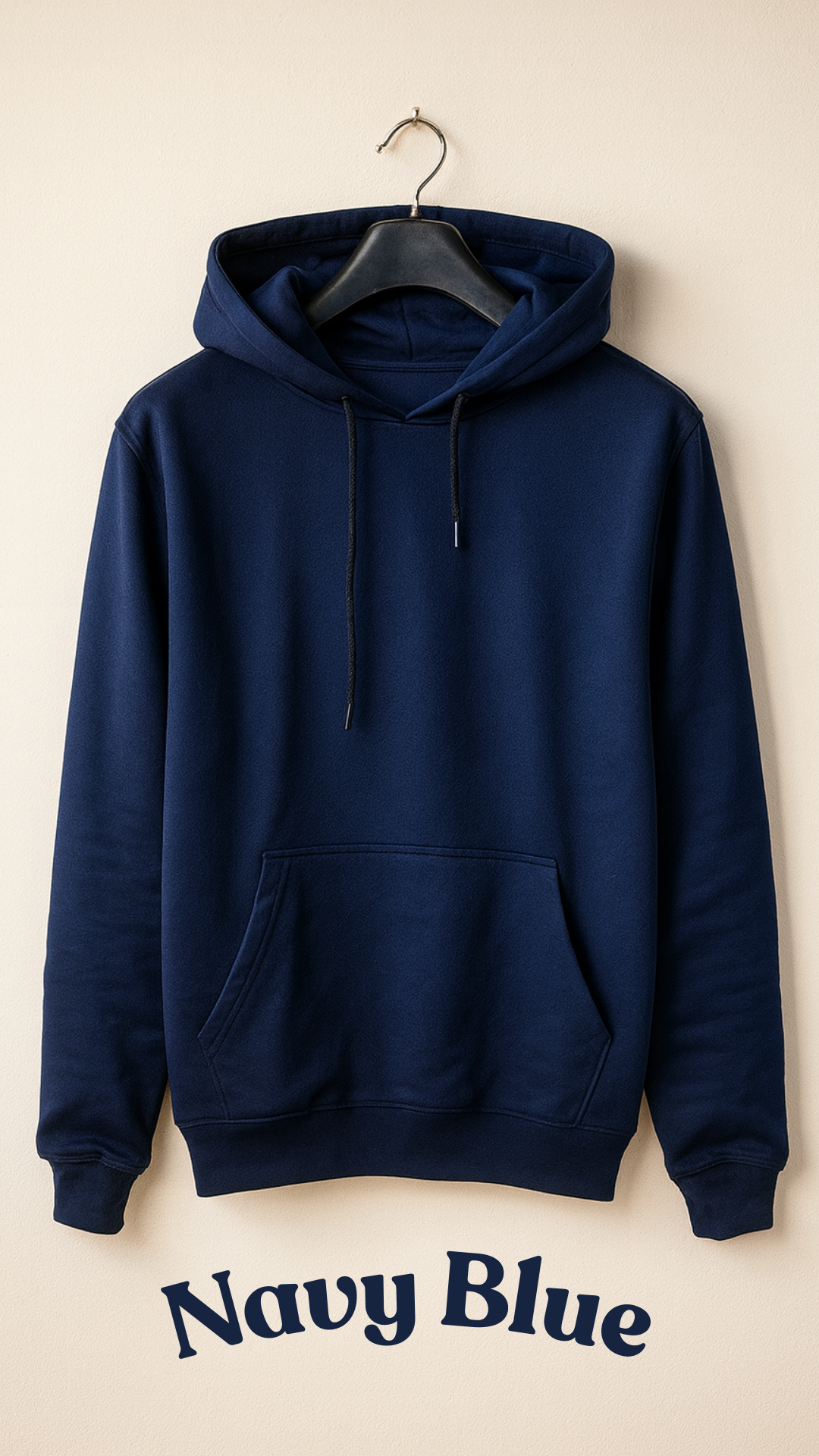 Premium 300 GSM Navy Blue Hoodie for Men